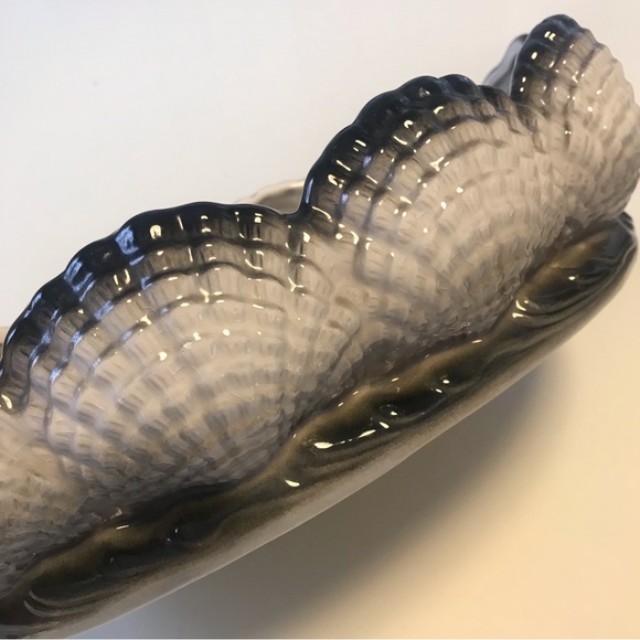 Vintage mcm shell planter mod mid century modern tropical beach - Picture 2 of 5